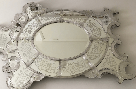 restored venetian mirror